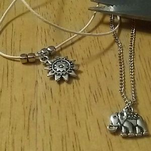 (NWT) Sun and elephant bracelets / anklets